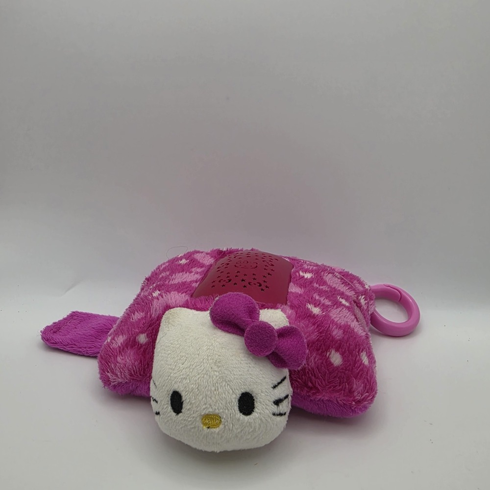 Pillow Pet Hello Kitty Dream Lite Pink Cat Plush Mini Night Light Clip Keychain
